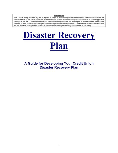 Disaster Recovery Plan Template 2