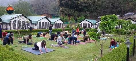 Adults meditating at discipline camp