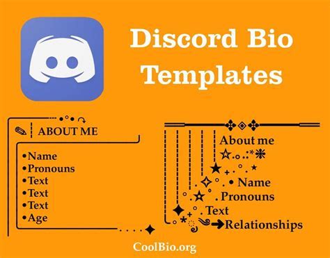 Discord About Me Templates