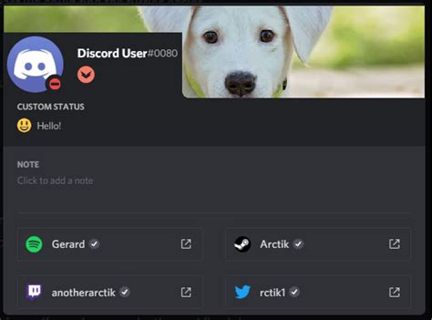 Discord profile banner template design example