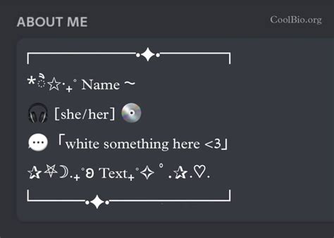 Discord Profile Templates