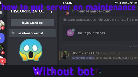 Discord Server Maintenance