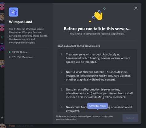 Establish clear Discord server policies to ensure a respectful community