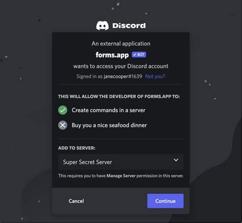 Discord Server Template Bot Integrations