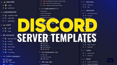 Elegant professional Discord server template