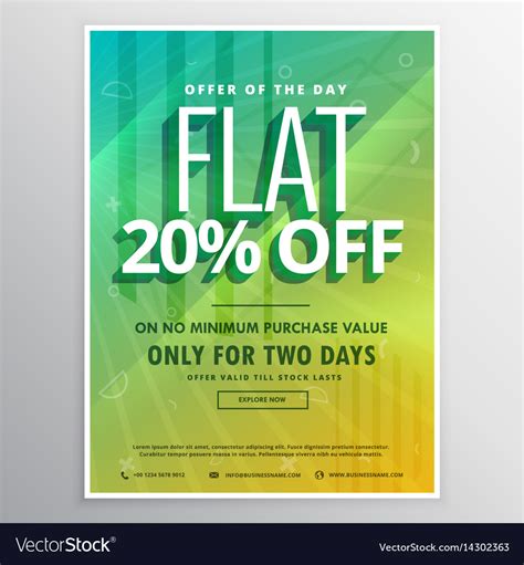 discount offer flyer template