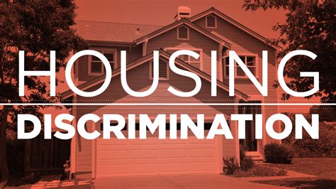 Discrimination in housing