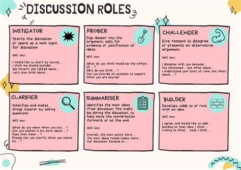 Discussion Role Benefits