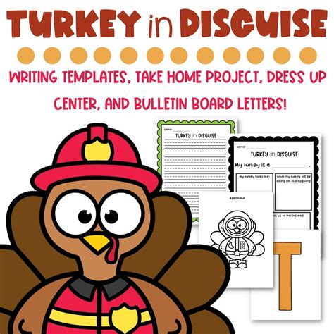 Disguise turkey templates for kids