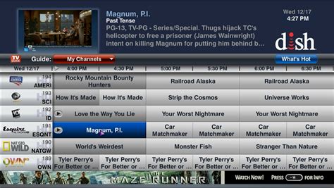 Dish Network Channel Guide with DVR