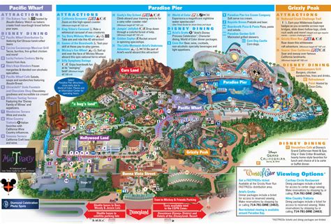 Disney California Adventure Park Map