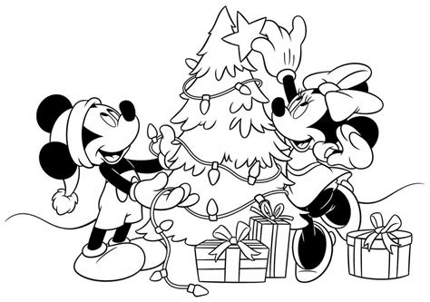 Disney Christmas coloring pages