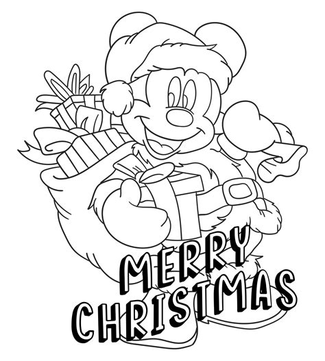 Disney Christmas printable coloring pages