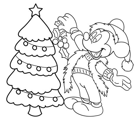 Disney coloring book pages for holidays