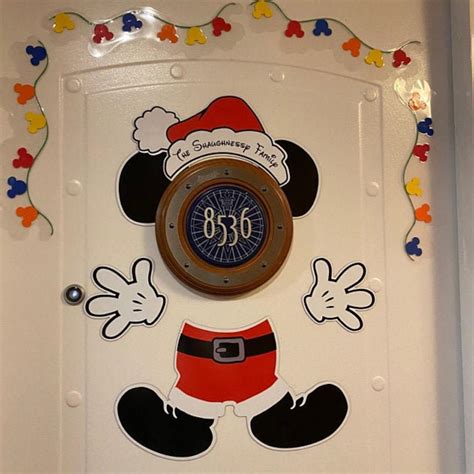 Christmas Disney Cruise Door Magnet Template