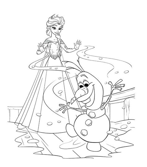 Disney Frozen coloring pages for kids