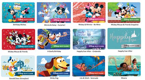 Disney gift card template designs