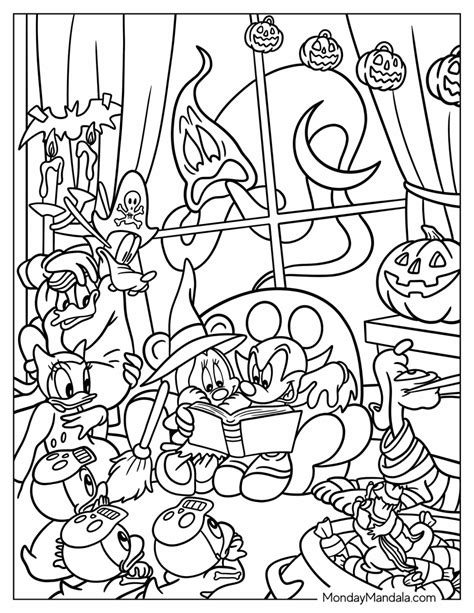 Ghosts and Goblins Coloring Page