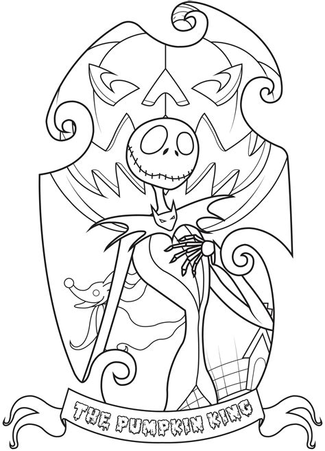 Jack Skellington Coloring Page