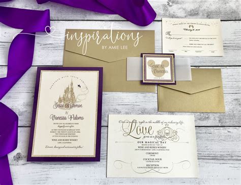 Disney Inspired Wedding Invitation Ideas