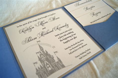 Disney Inspired Wedding Invitation Wording