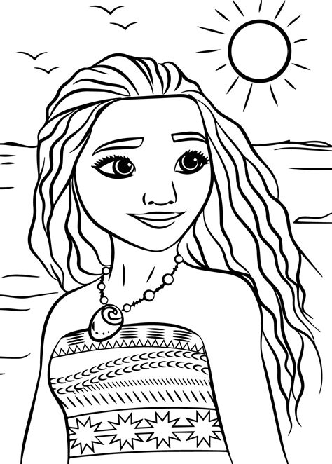 Disney Moana Coloring Pages