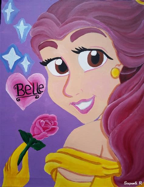 Belle Colouring Page