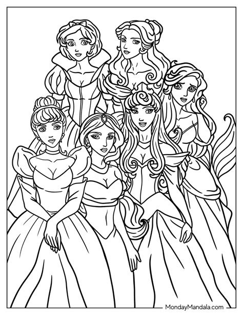 Disney Princess Coloring Page 8