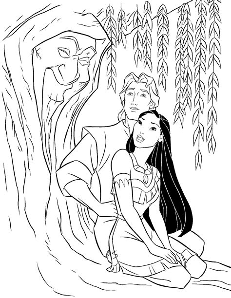 Pocahontas Coloring Page