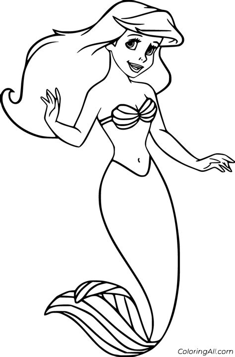 Ariel Coloring Page