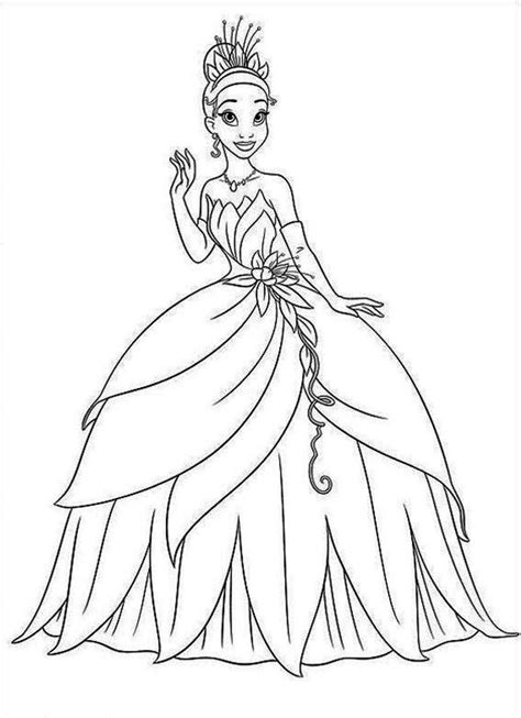 Tiana Coloring Page