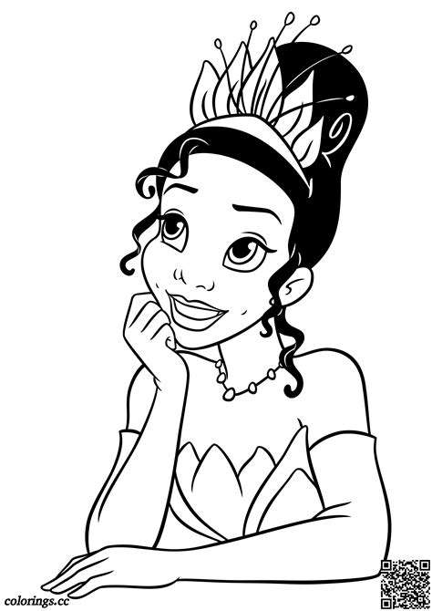 Tiana Coloring Page