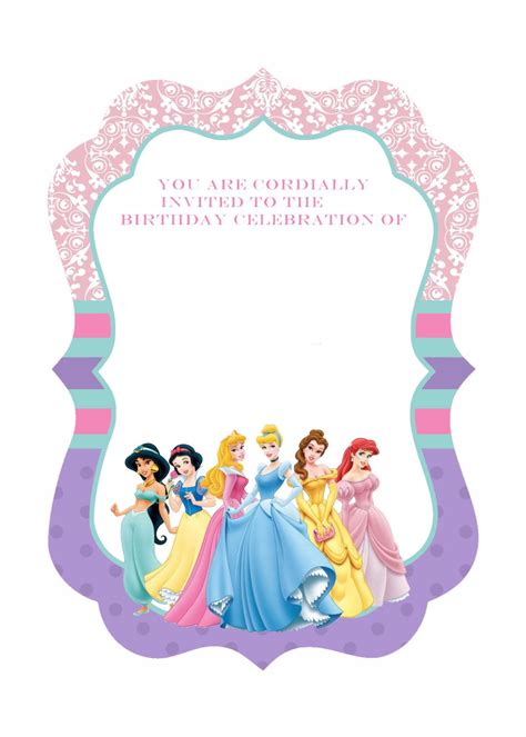 Disney Princess Invitation Template 10