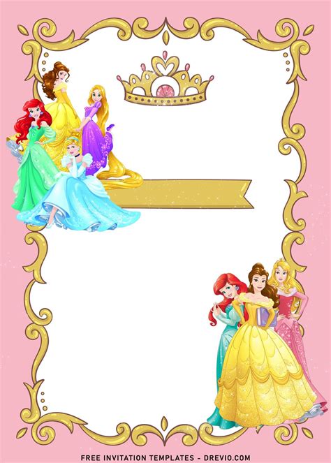 Disney Princess Invitation Template