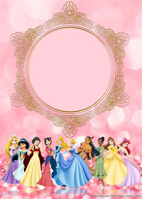 Disney Princess Invitation Template Free