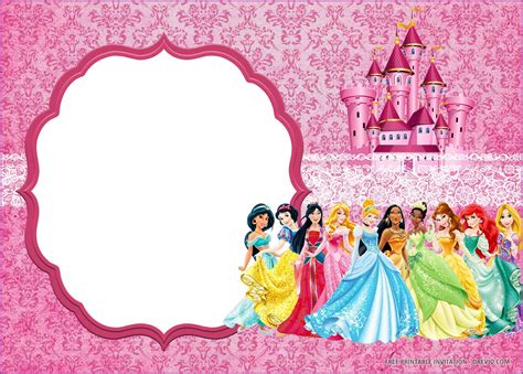 Disney Princess Wedding Invitation Templates