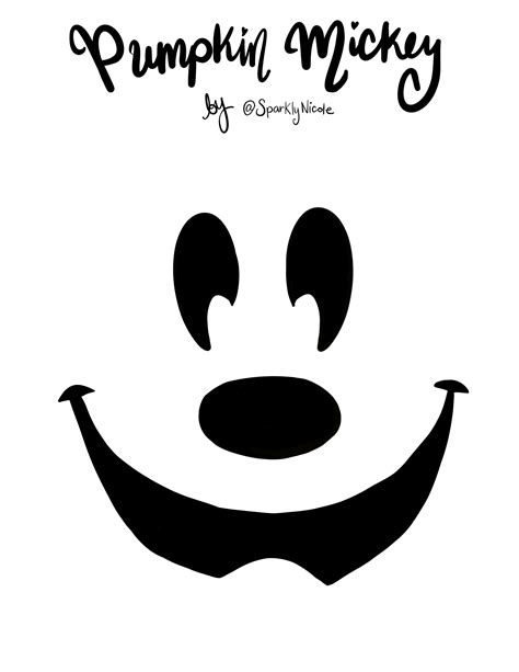 Disney Pumpkin Stencil Printables for Advanced Carvers