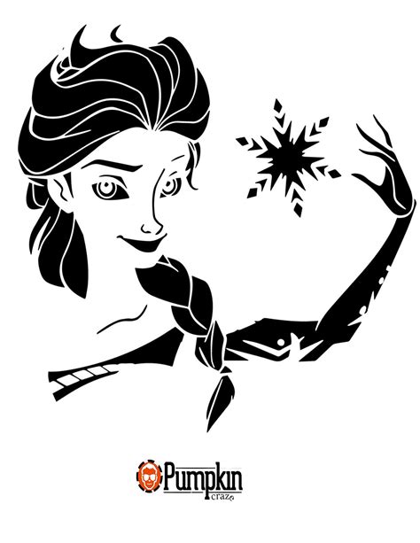 Frozen Disney Pumpkin Stencil