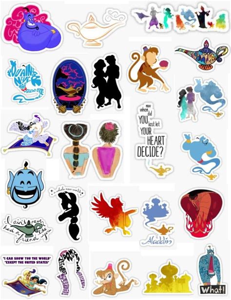 Disney Stickers Printable Aladdin