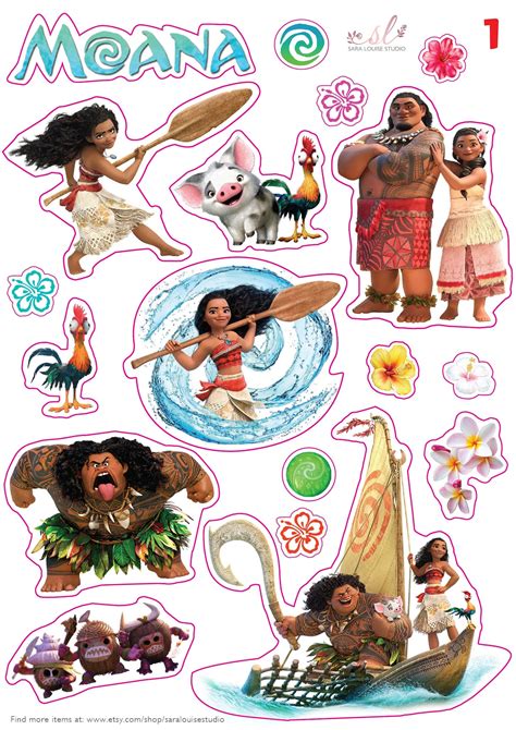 Disney Stickers Printable Moana