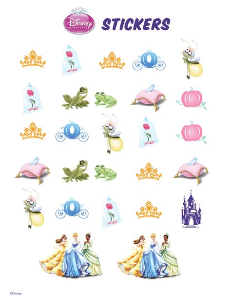 Disney Stickers Printable The Princess and the Frog