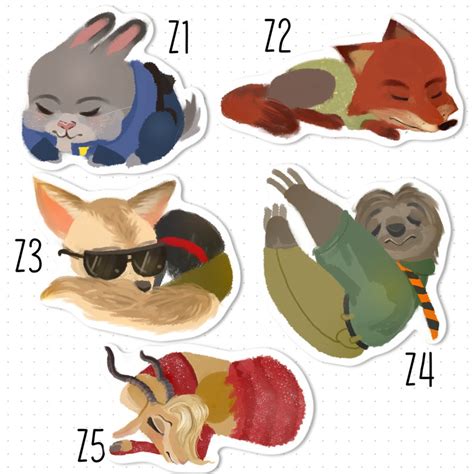 Disney Stickers Printable Zootopia