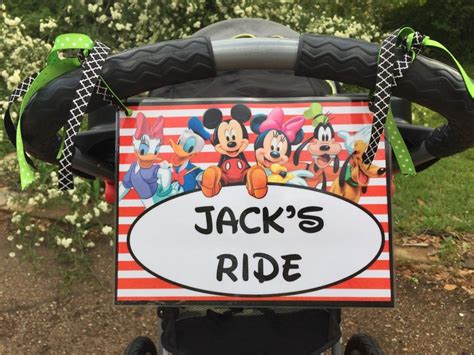 Mickey Mouse Disney Stroller Tag Template