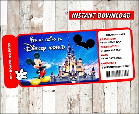 Disney ticket counterfeit example