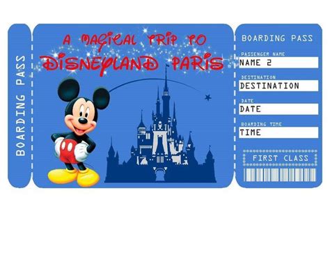 Disney ticket fake example