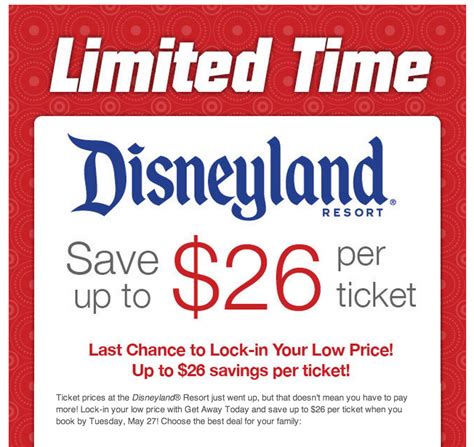 Disney ticket last-minute deals