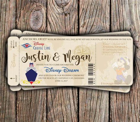 Disney Wedding Invitation Templates and Ideas