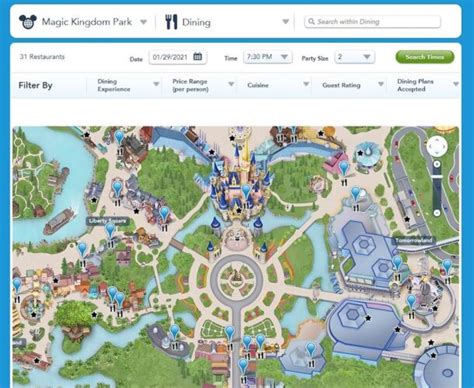 Disney World Interactive Maps