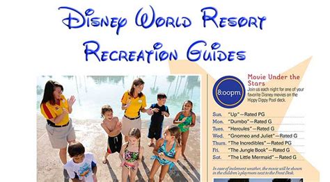 Disney World Recreation Map