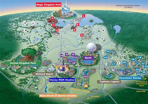 Disney World Refurbishment Map